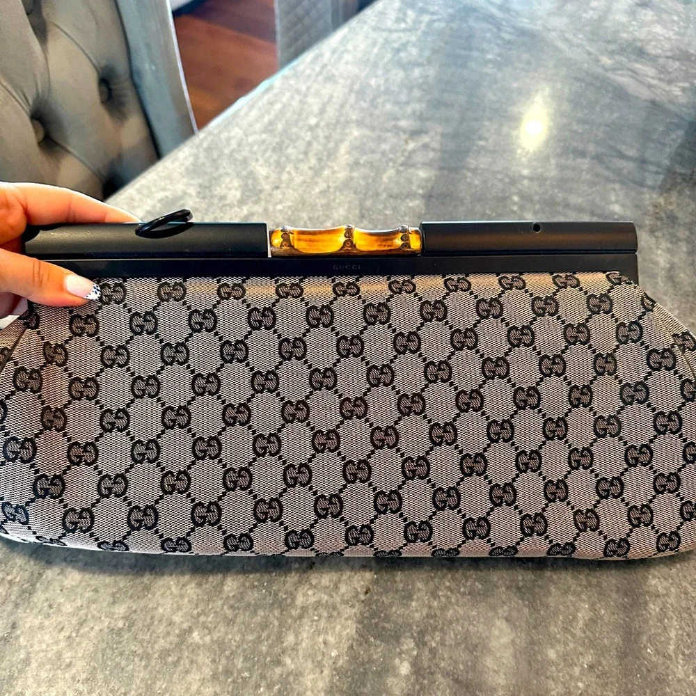 GUCCI rare bamboo doctor bag. Limited edition pink/black combo. Authentic! - Picture 1 of 11